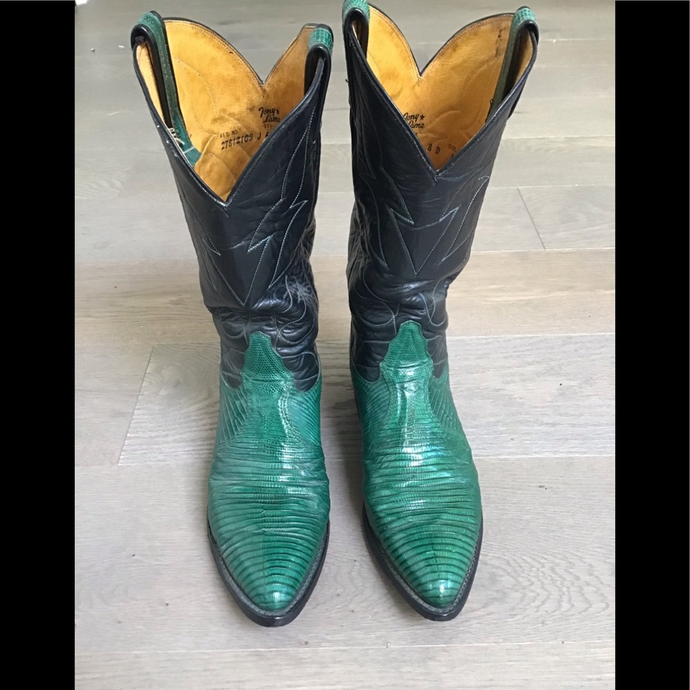 Men’s Tony Lama lizard skin boots